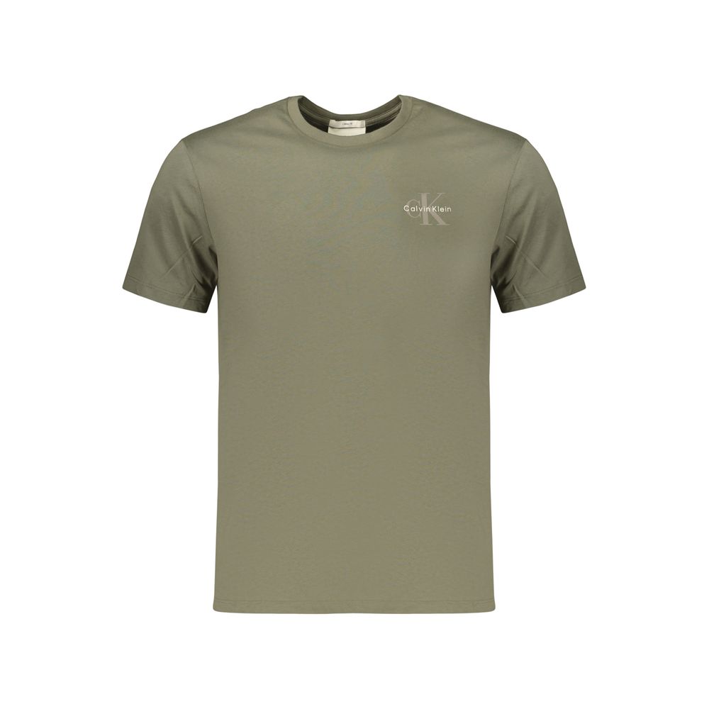 Green Cotton Men's T-Shirt