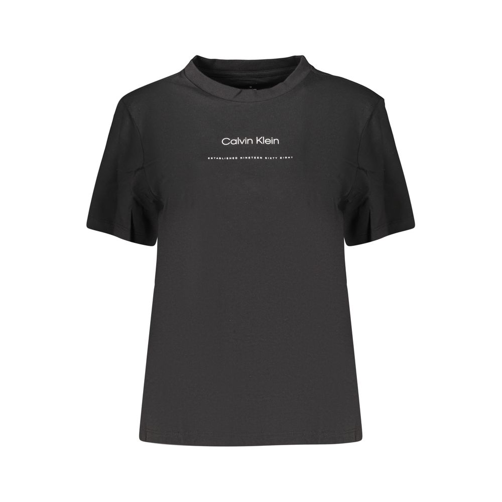 Black Cotton Women's T-Shirt