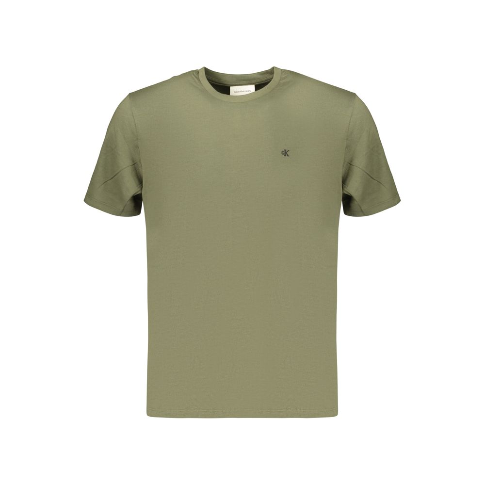 Green Cotton Men's T-Shirt