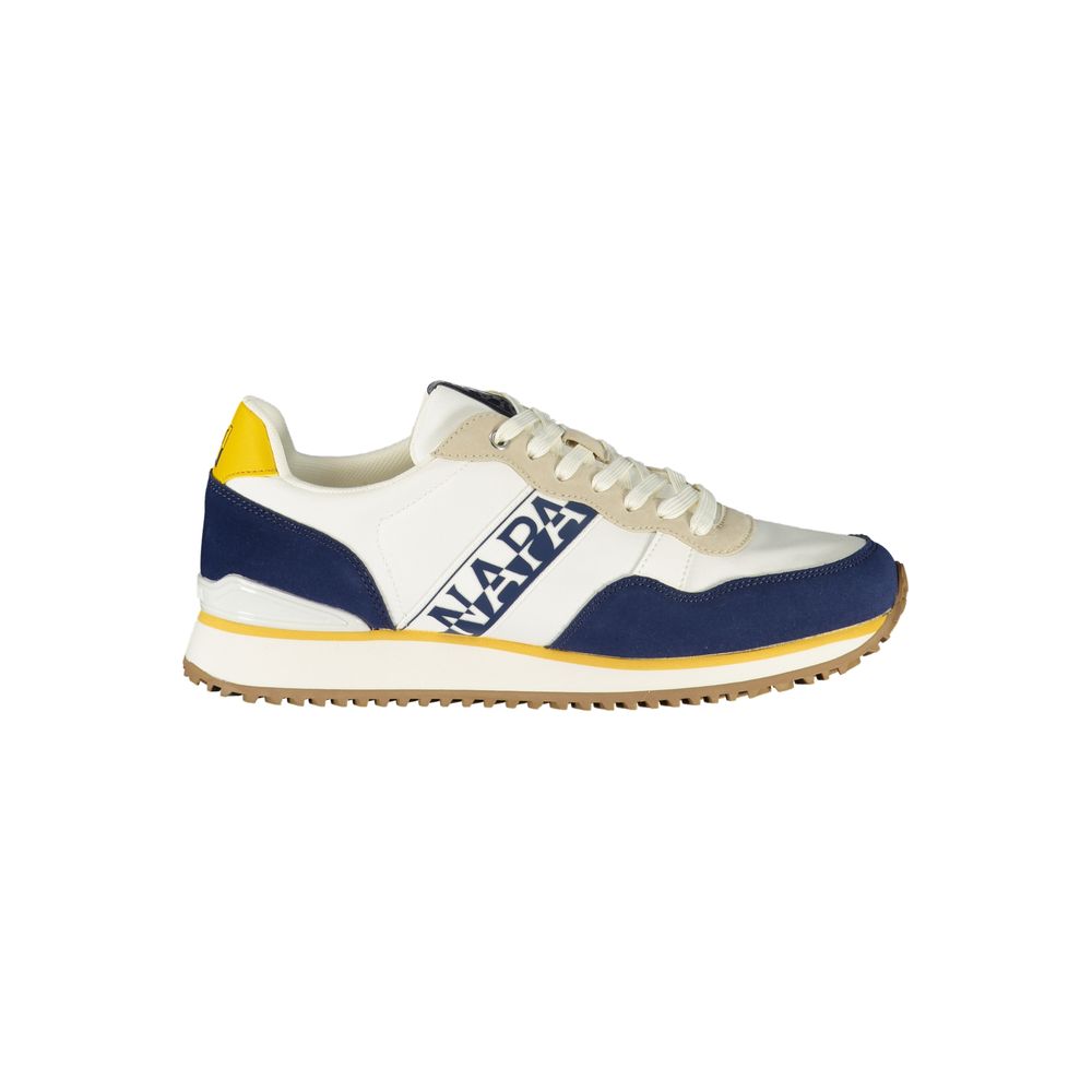 White Polyester Men's Sneaker