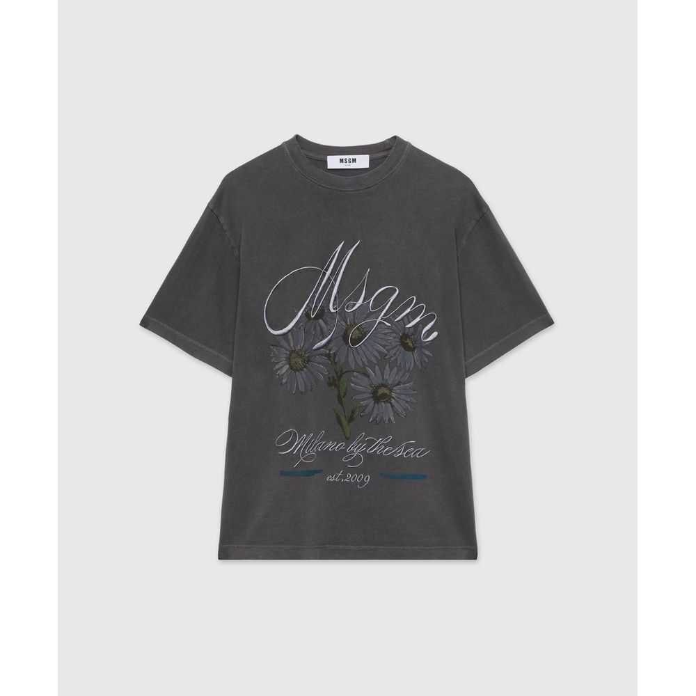 Black Cotton T-Shirt