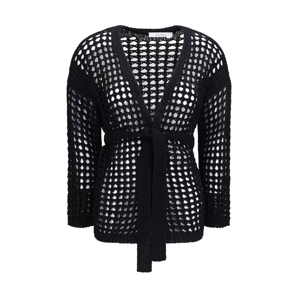 Black Cotton Cardigan