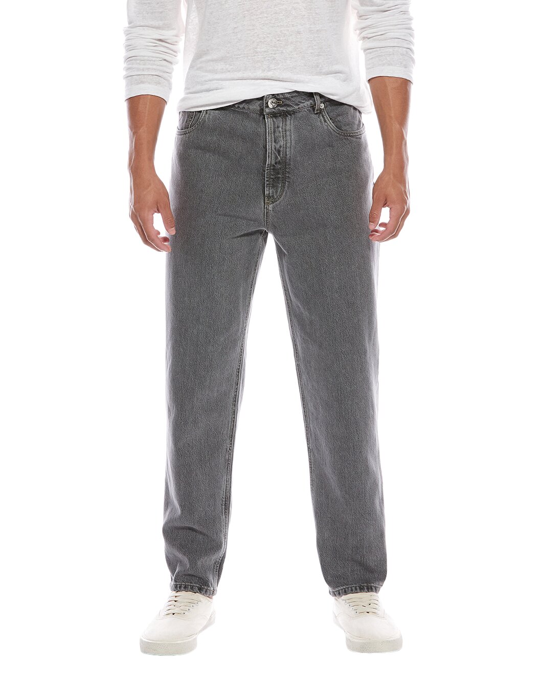Light Blue Cotton Relaxed Fit Jeans