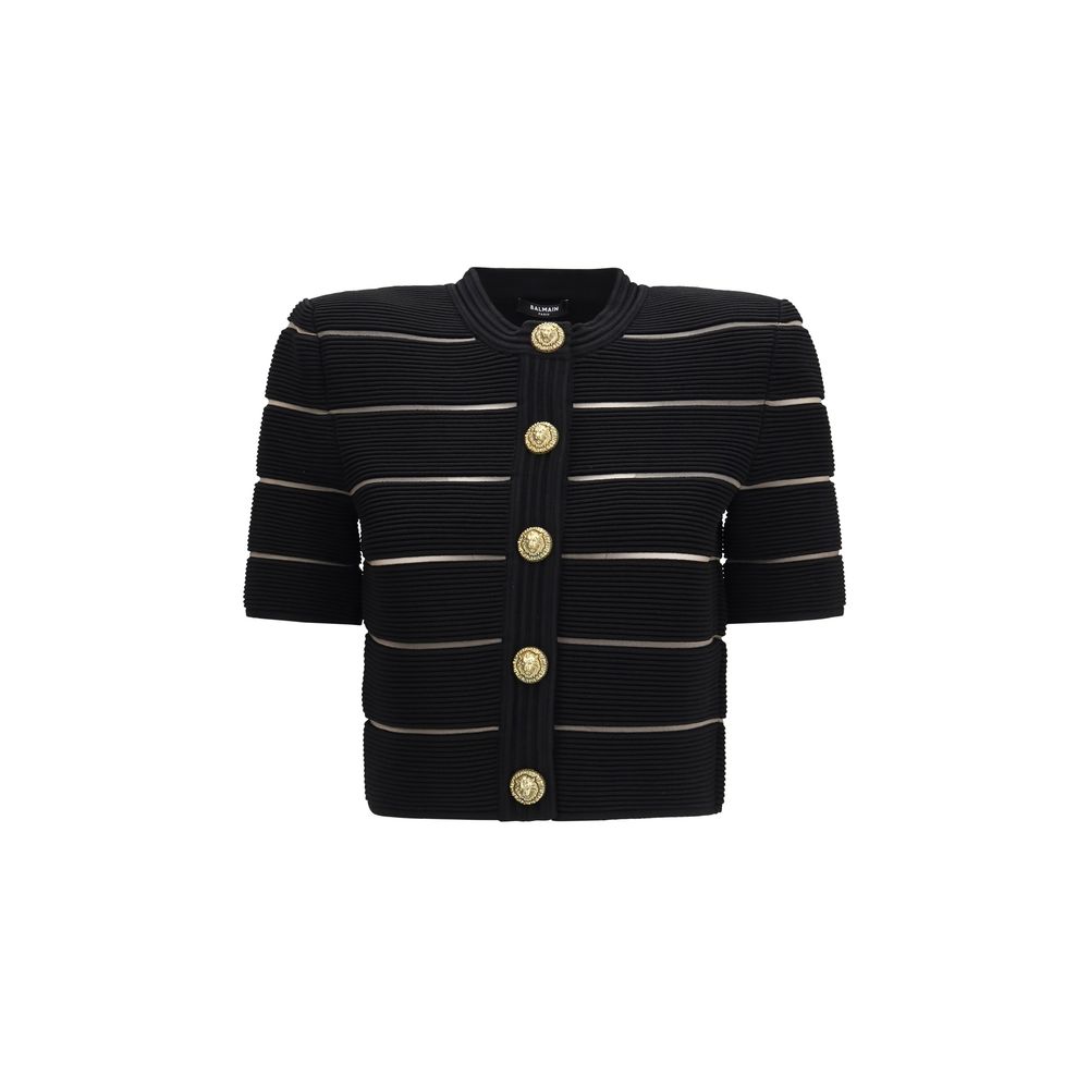 Black Viscose Cardigan