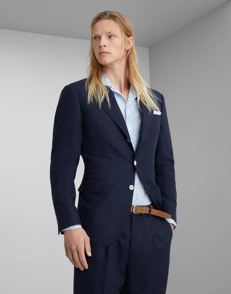 Blue Cotton Blazer