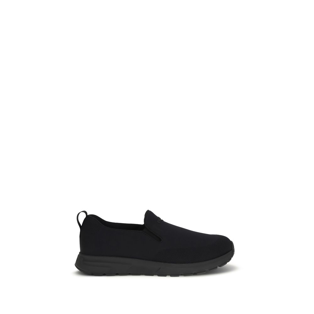 Black Fabric Sneakers