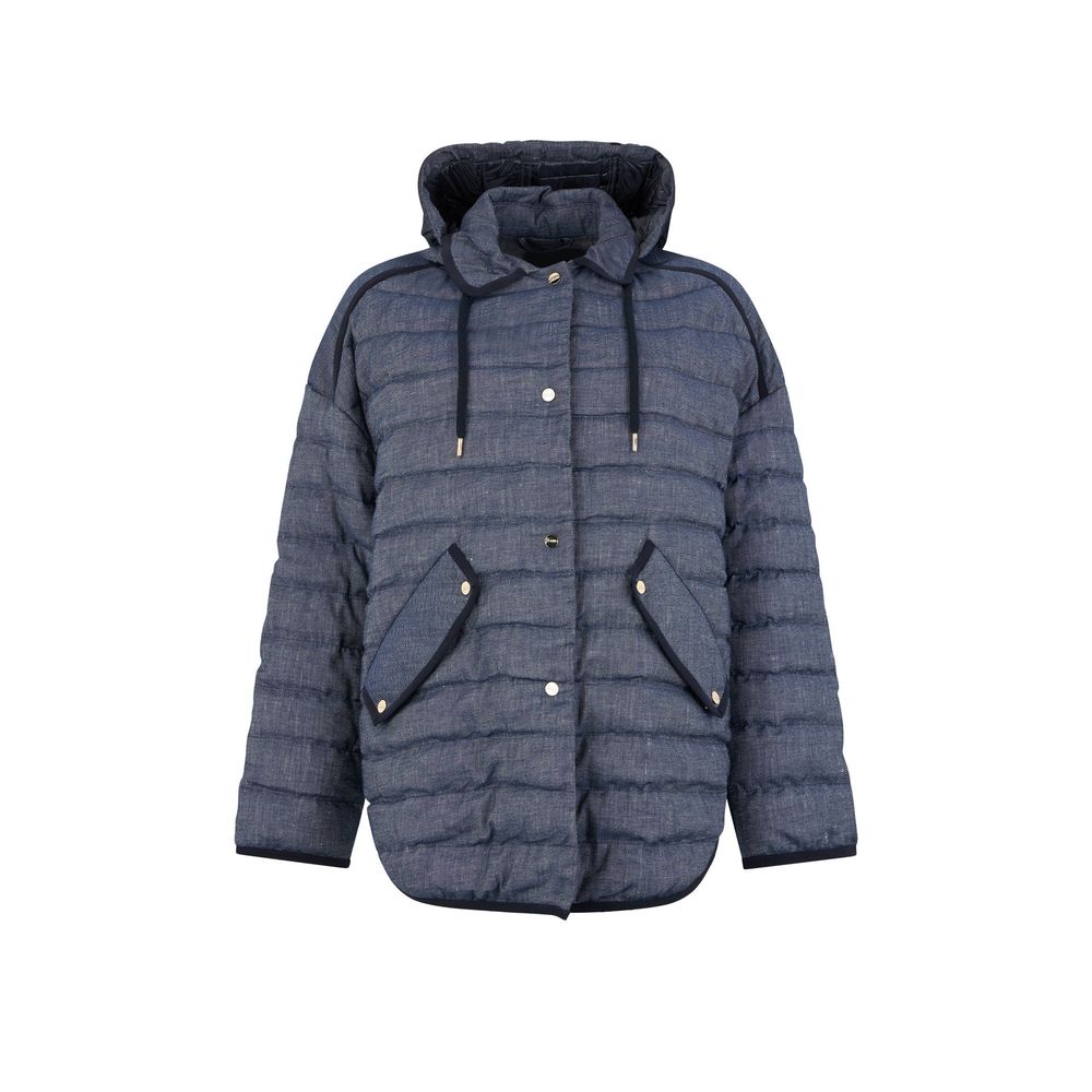 Blue Cotton Jackets And Coat