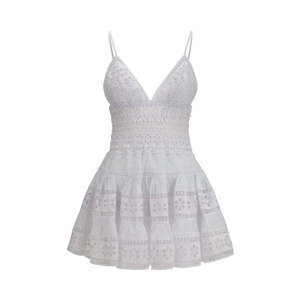 White Cotton Casual Dress