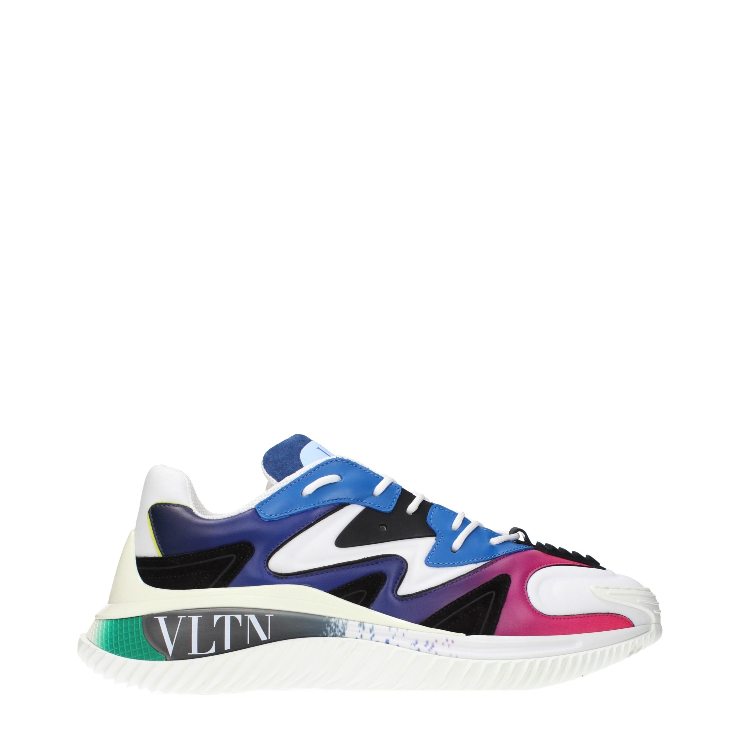 Multicolor Leather Athletic Sneakers