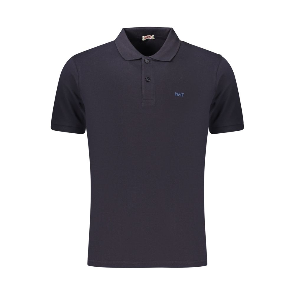 Blue Cotton Men's Polo Shirt