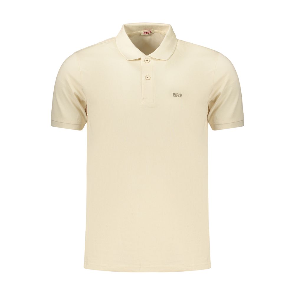 Beige Cotton Men's Polo