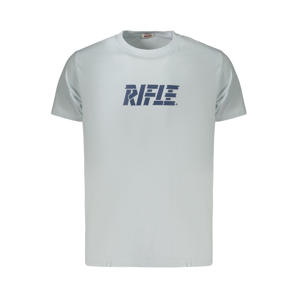 Light Blue Cotton Men's T-Shirt