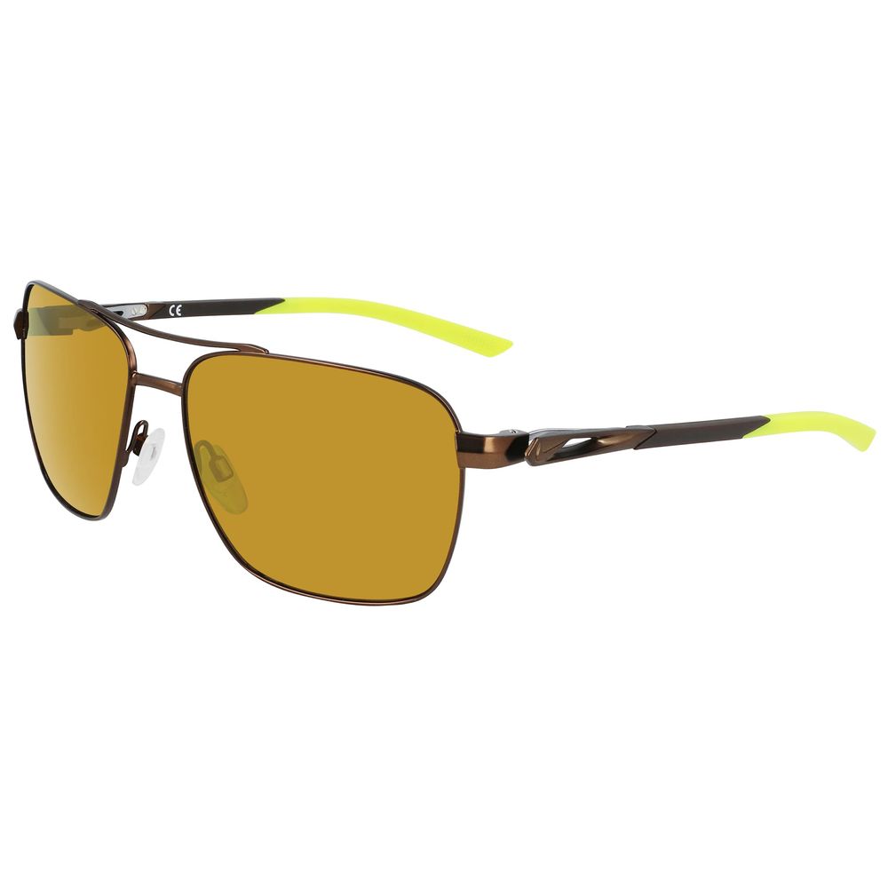 Brown Metal Sunglasses