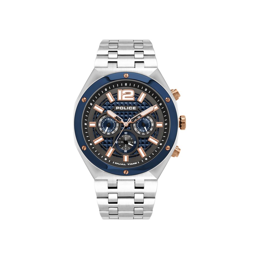 Gray Stainless Steel Dress Watch
