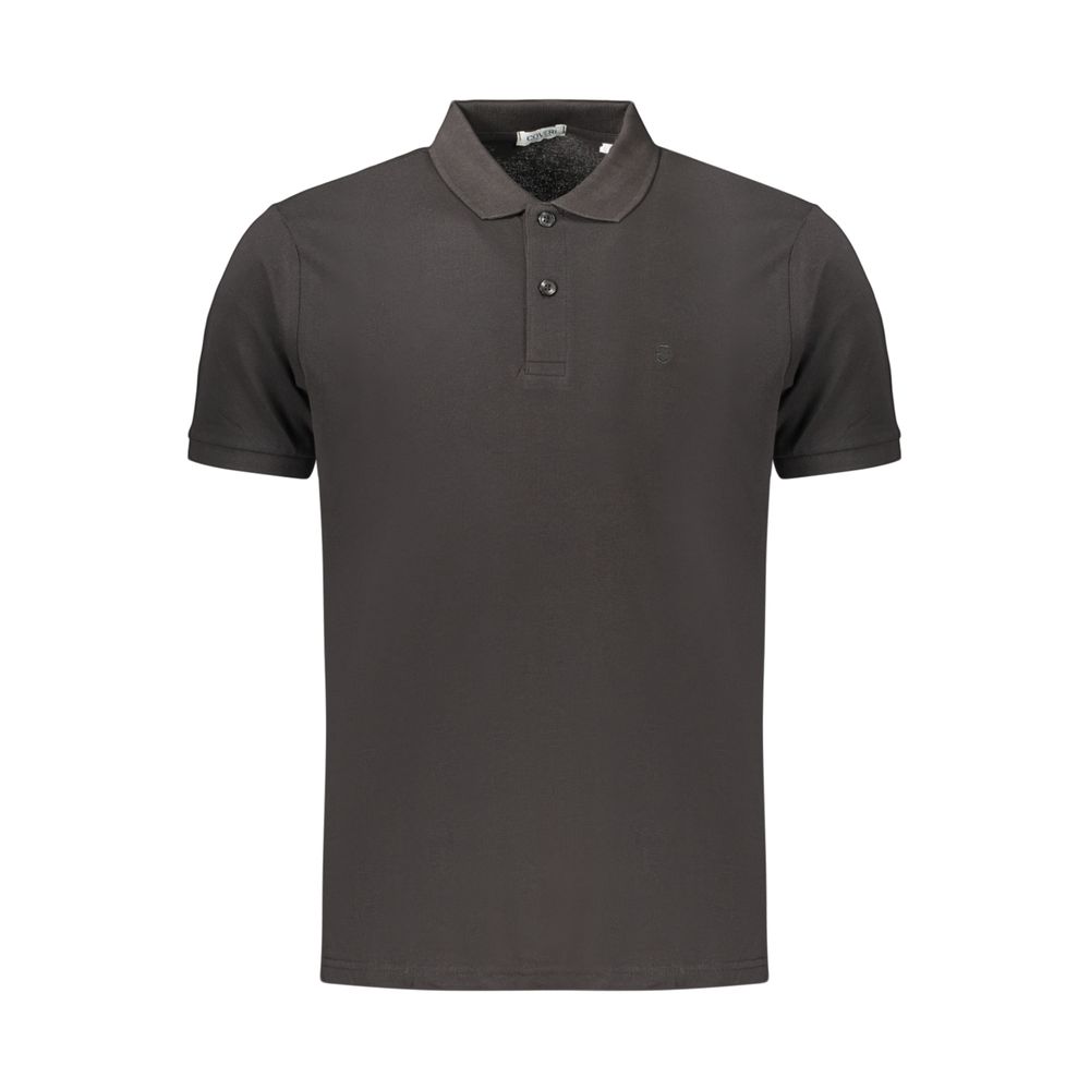 Black Cotton Men's Polo Shirt