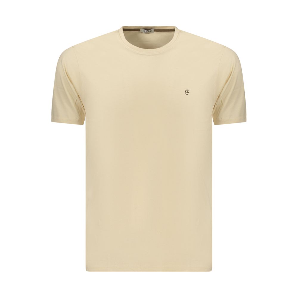 Beige Cotton Men's T-Shirt