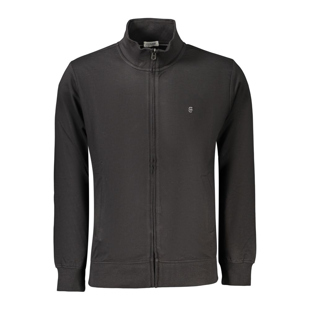Black Cotton Men's Sweatshirt