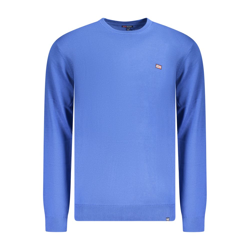Blue Cotton Men's Sweater