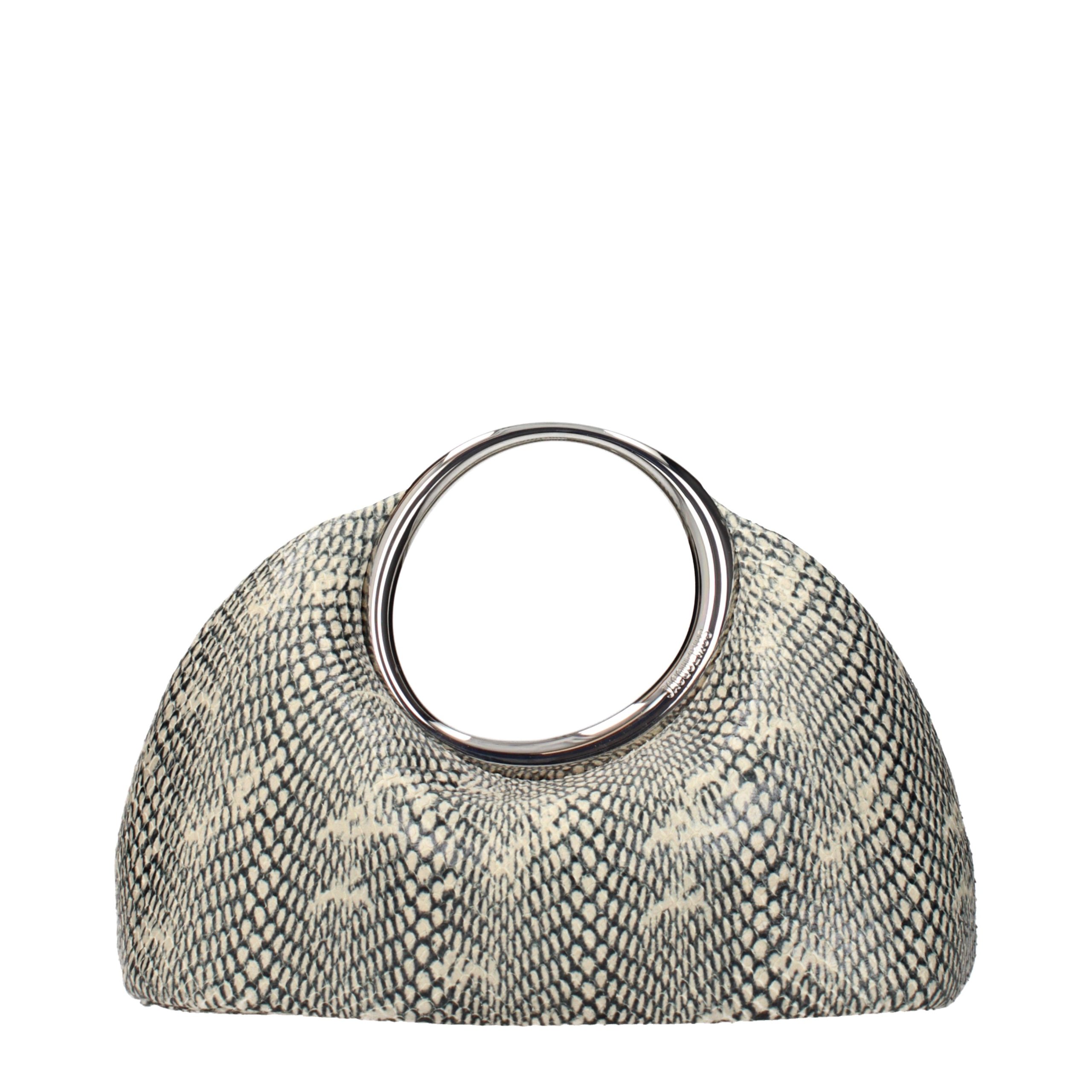 Beige Leather Handbag