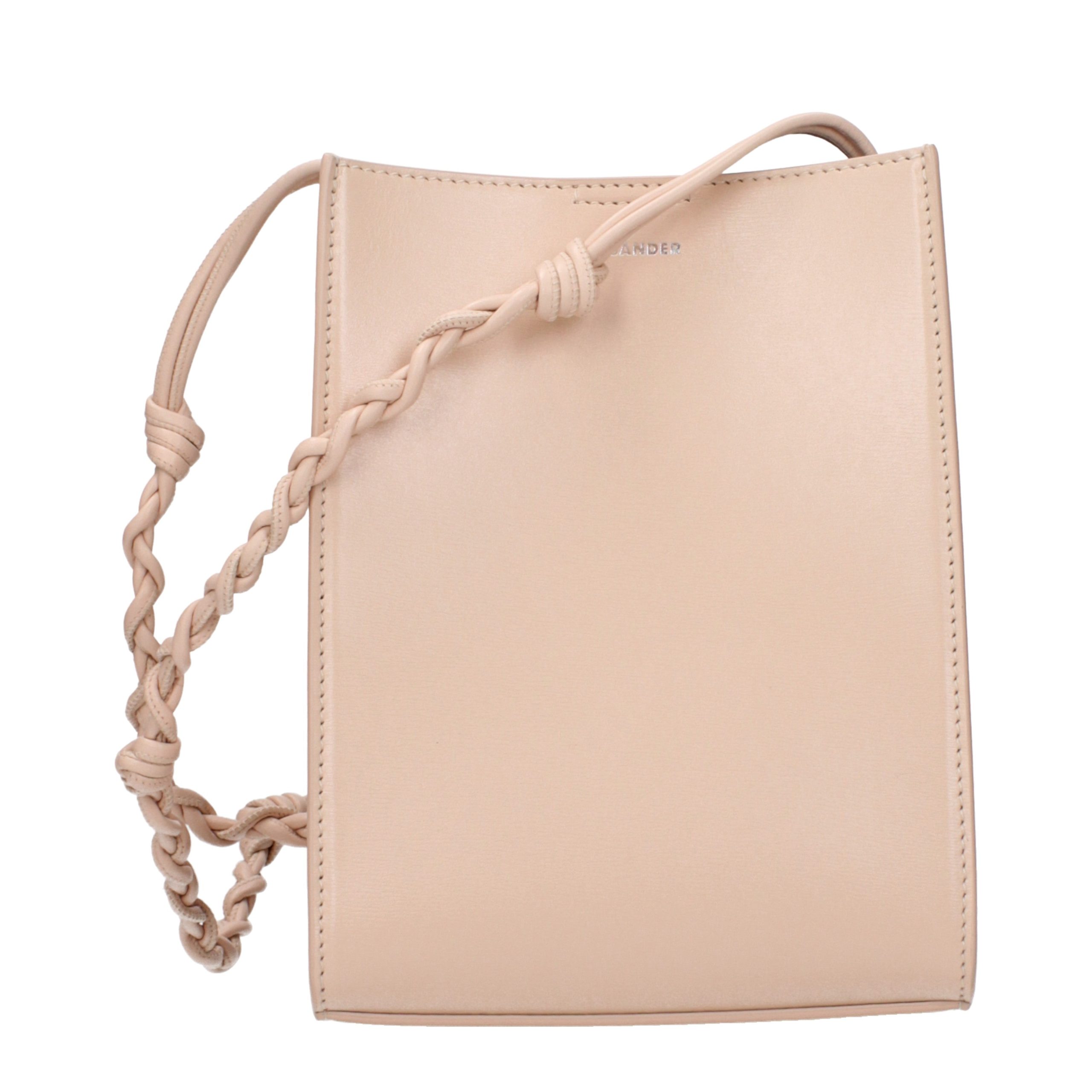 Pink Leather Crossbody Bag