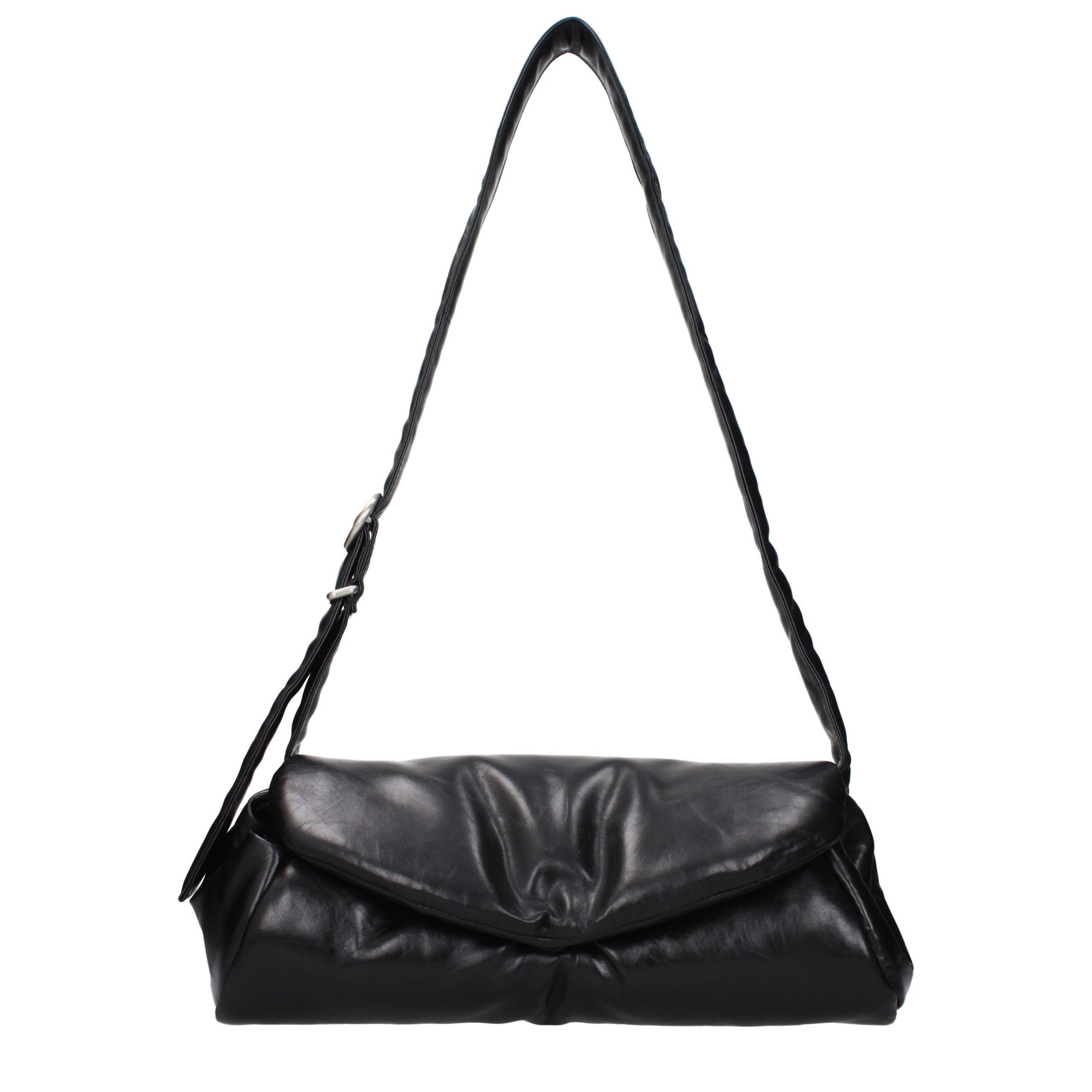 Black Leather Crossbody Bag