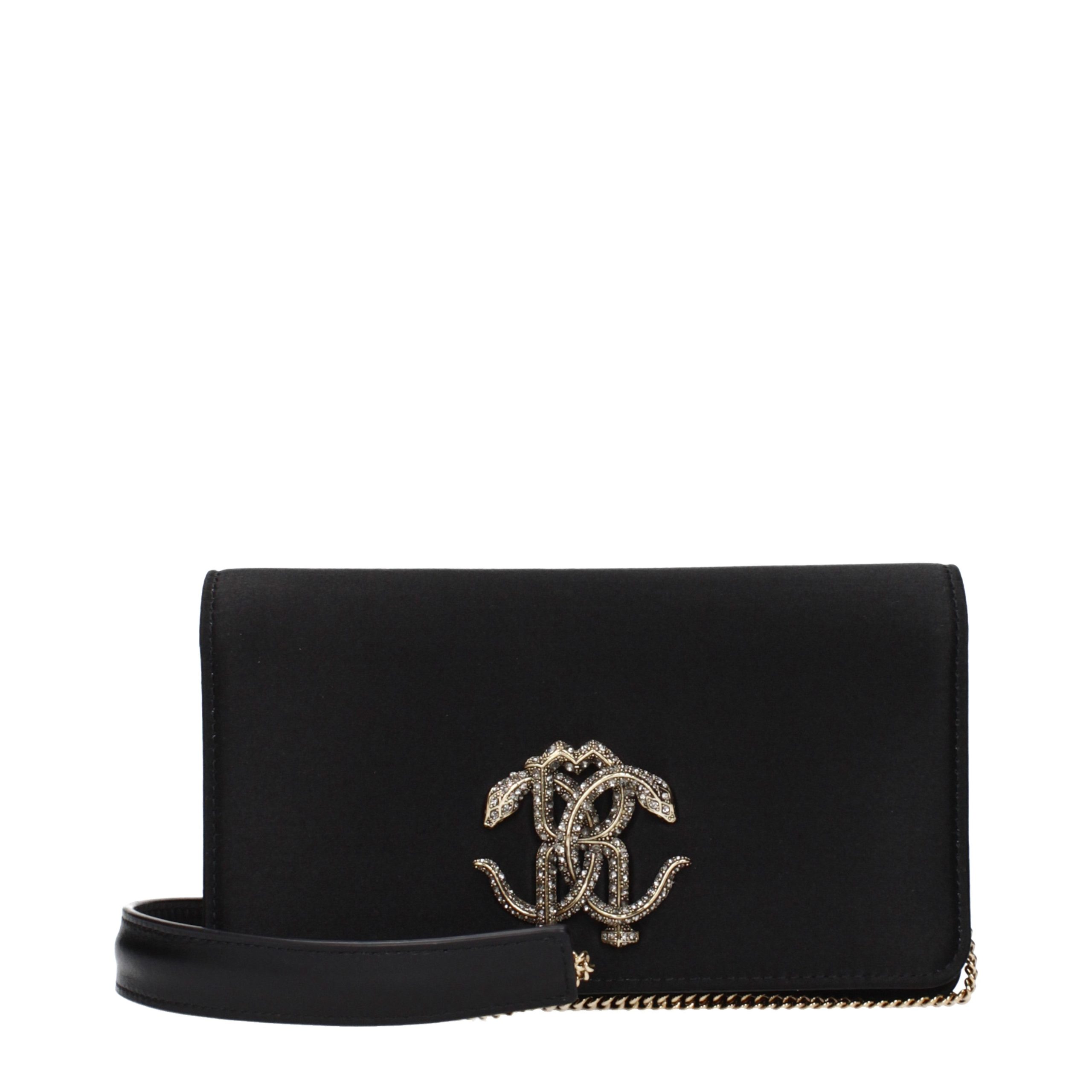 Black Satin Clutch Bag