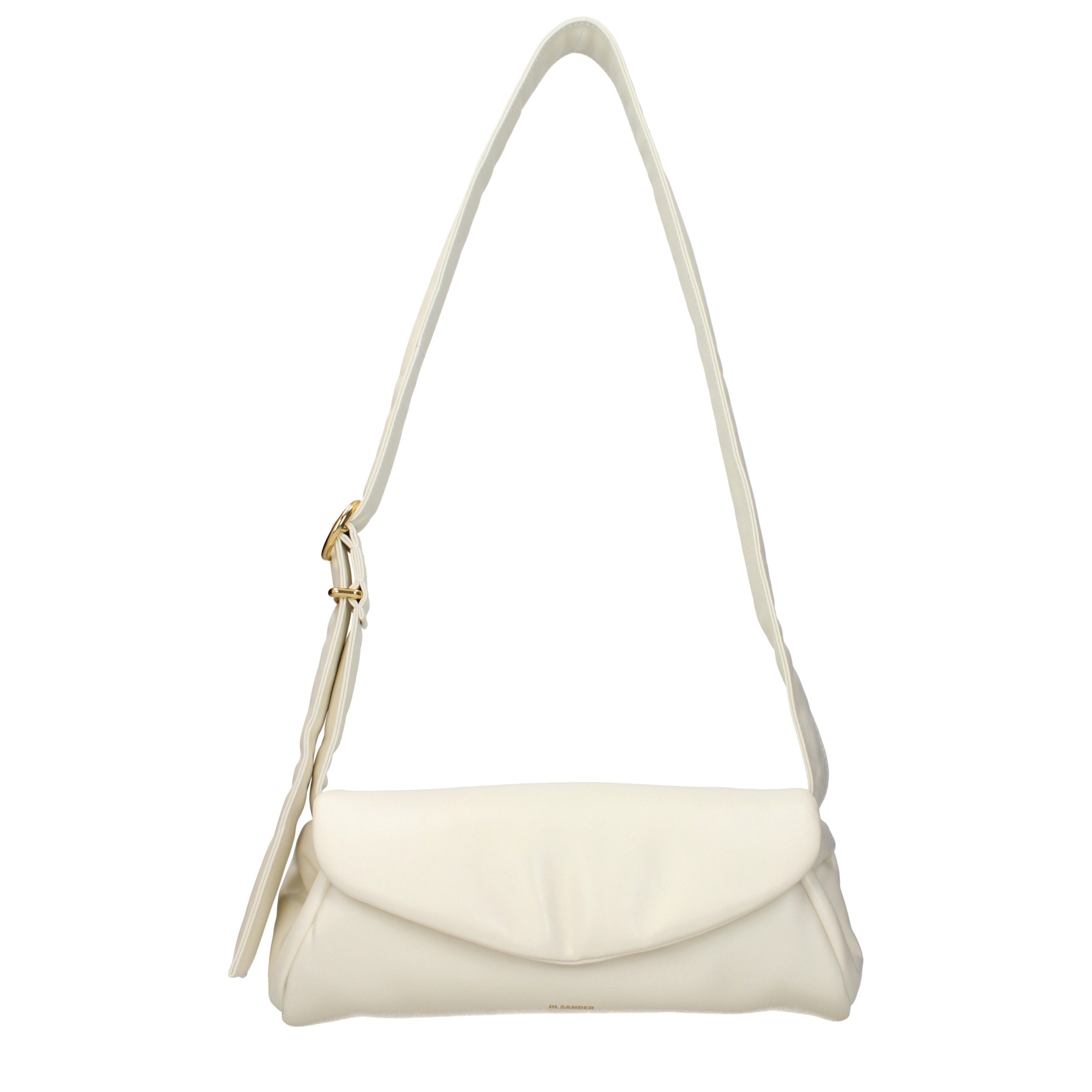 Beige Leather Crossbody Bag