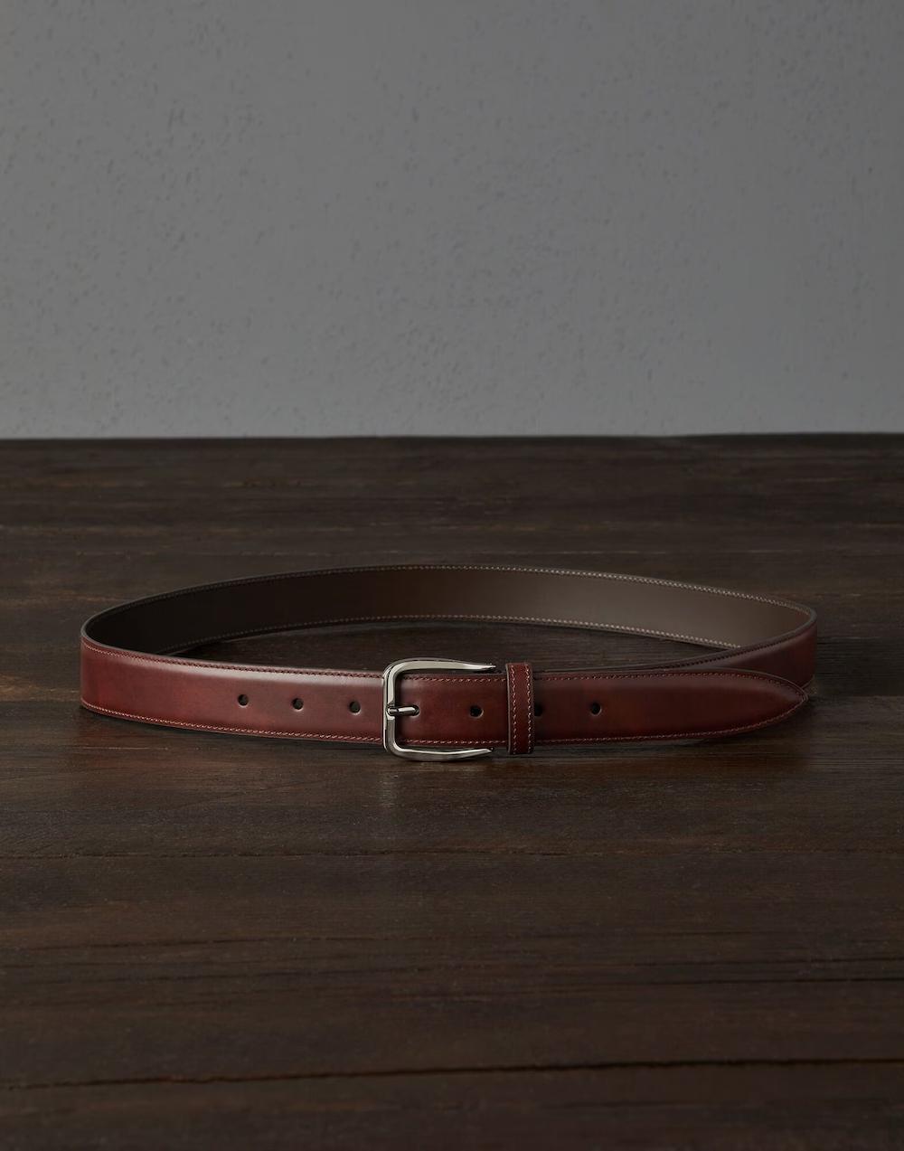 Brown Leather Regular Belt