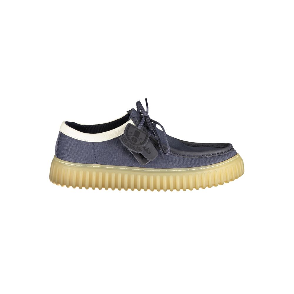 Blue Fabric Men's Shoe