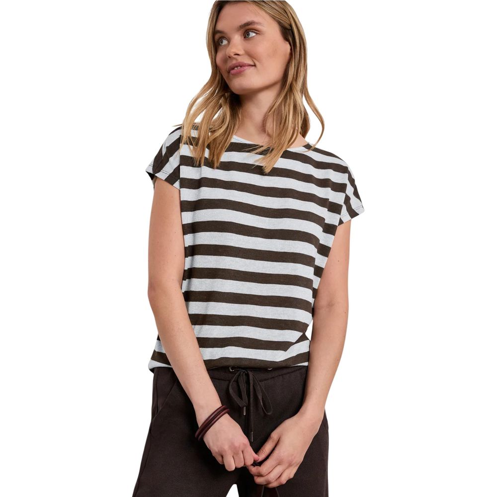 Brown Polyester T-Shirt