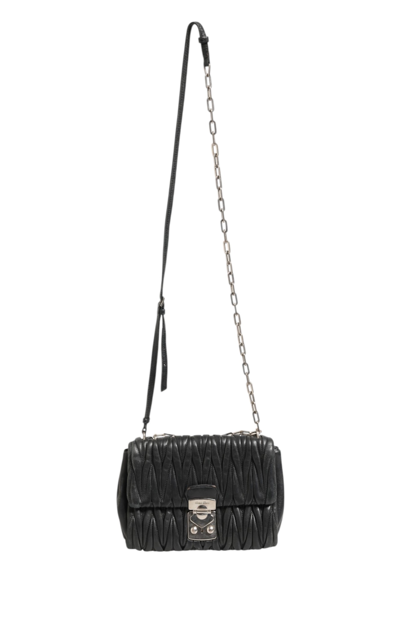 Confidential Matelasse Leather Flap Shoulder Bag