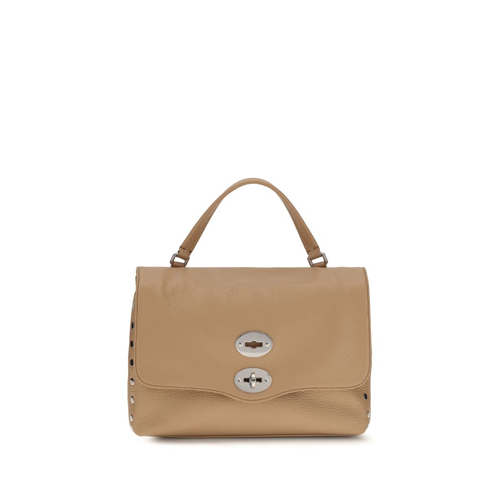 Beige Calf Leather Bos Taurus Handbag