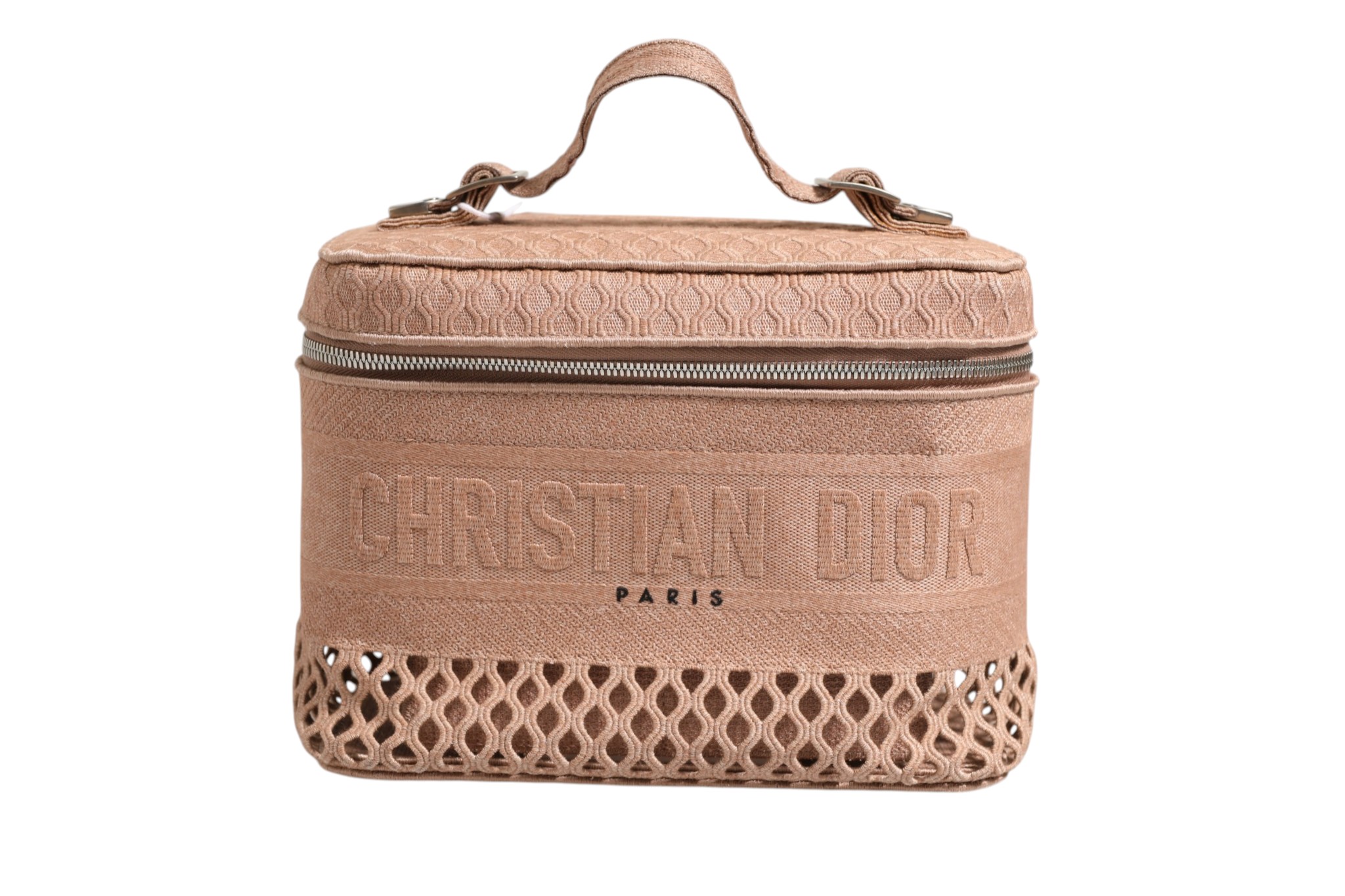 Mesh Embroidered Dior travel Vanity Case
