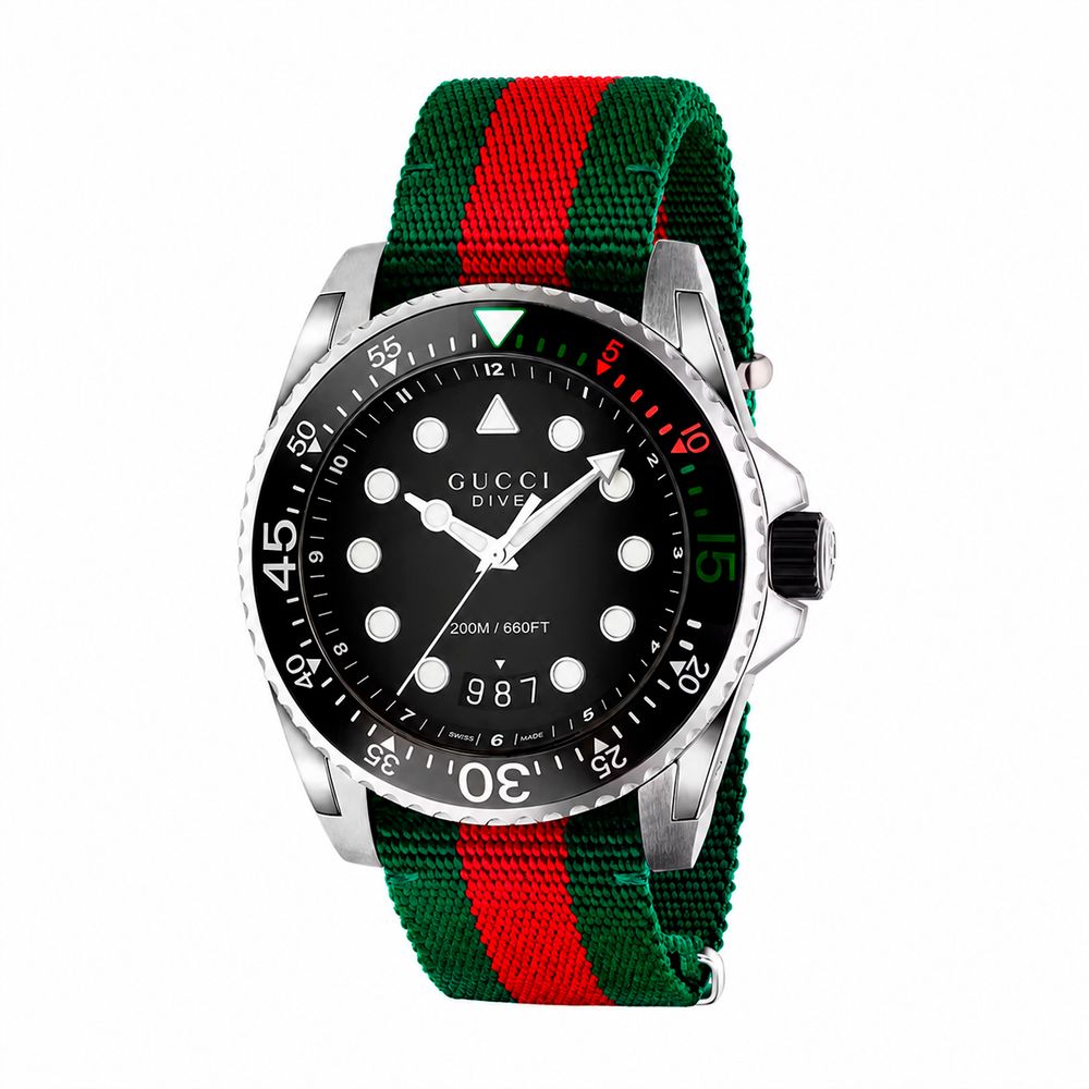 Multicolor Nylon Sport Watch