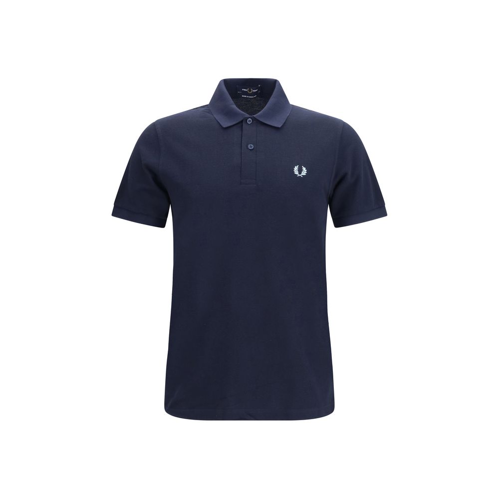 Blue Cotton Polo Shirt