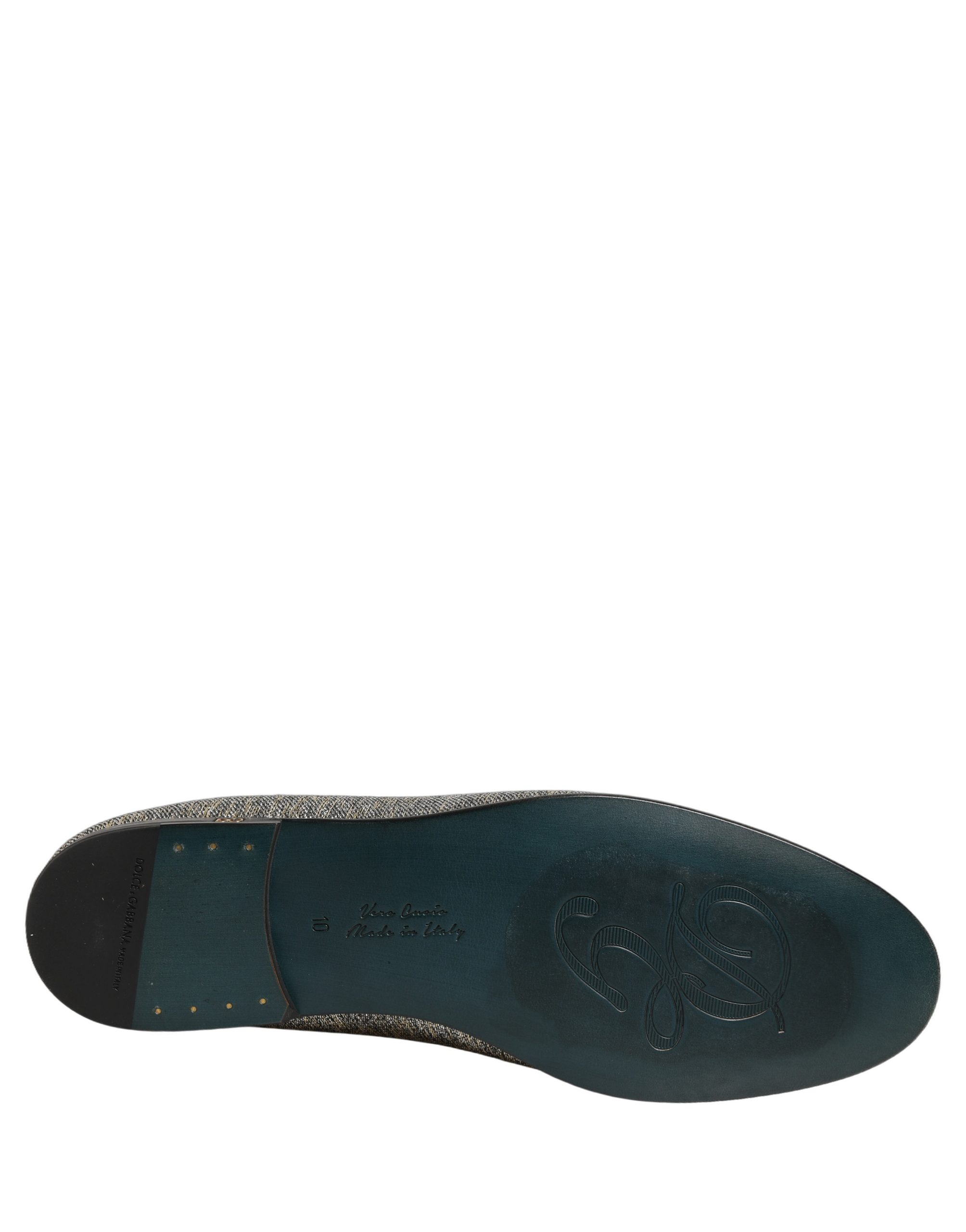 Gray Lurex Glitter Men Dress Loafers Shoes