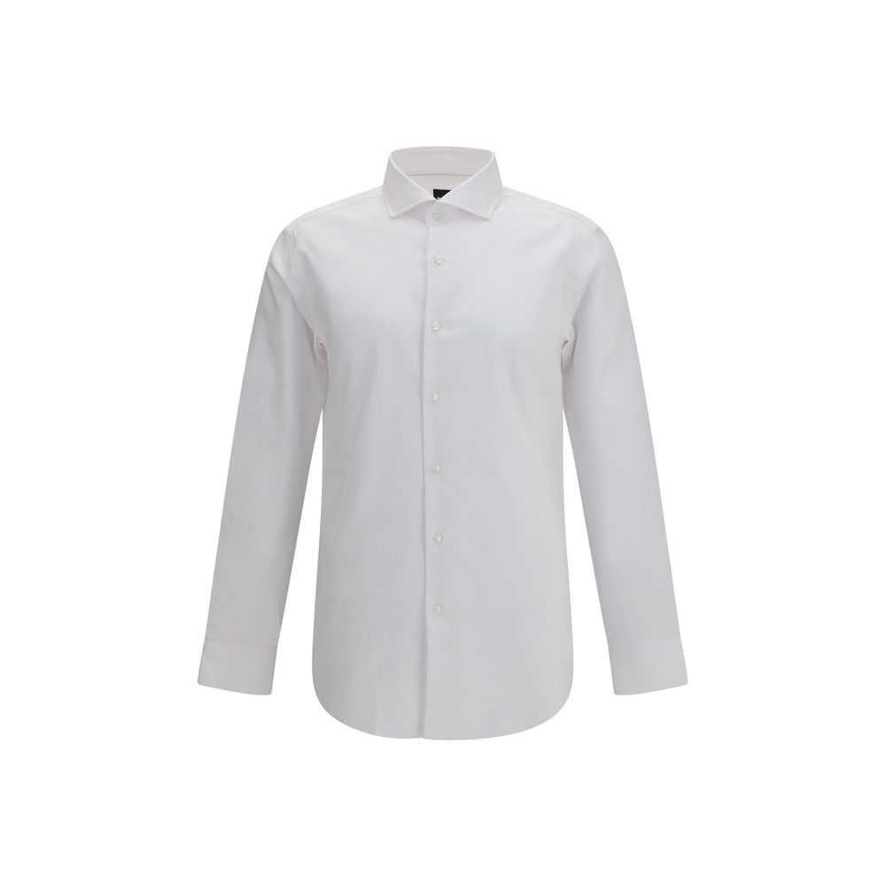 White Cotton Dress Shirt