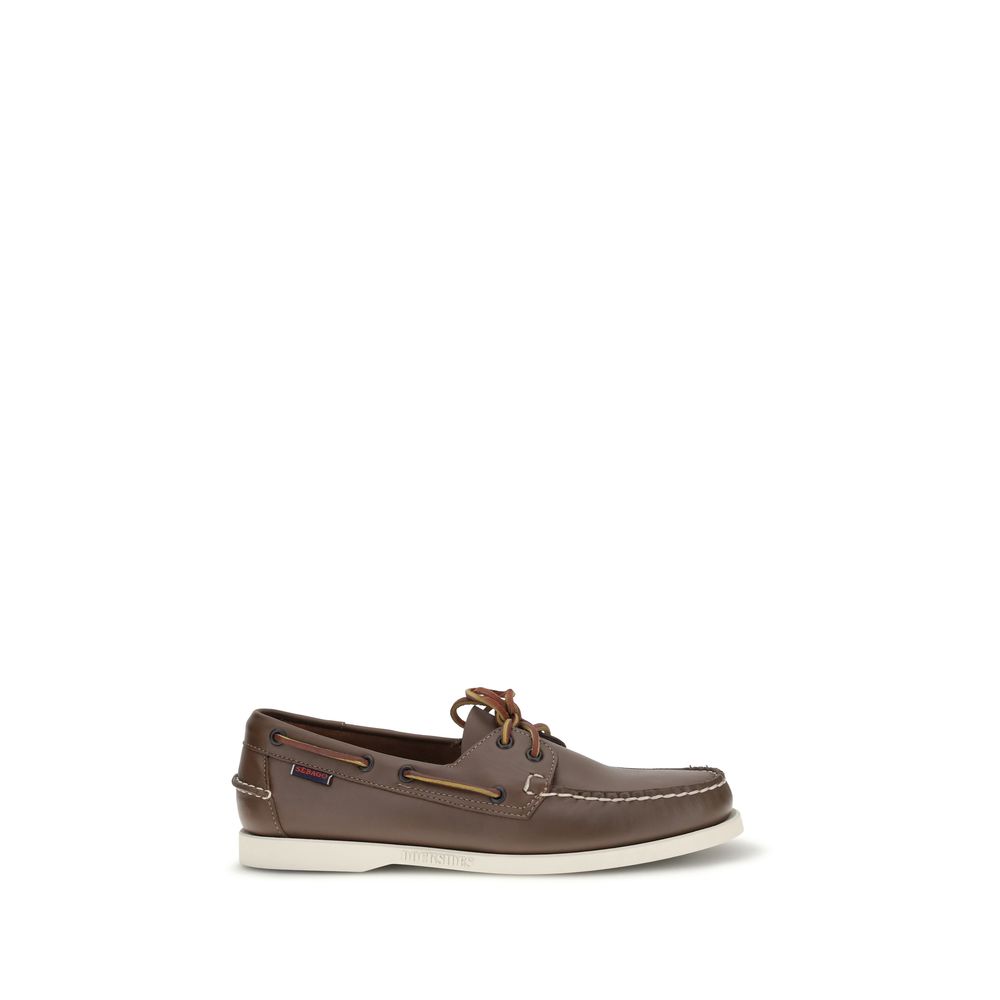 Brown Calf Leather Bos Taurus Loafers