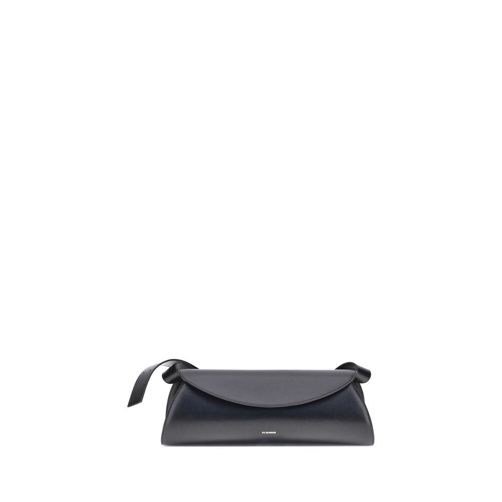 Jil Sander Black Calf Leather Bos Taurus Shoulder Bag - Women