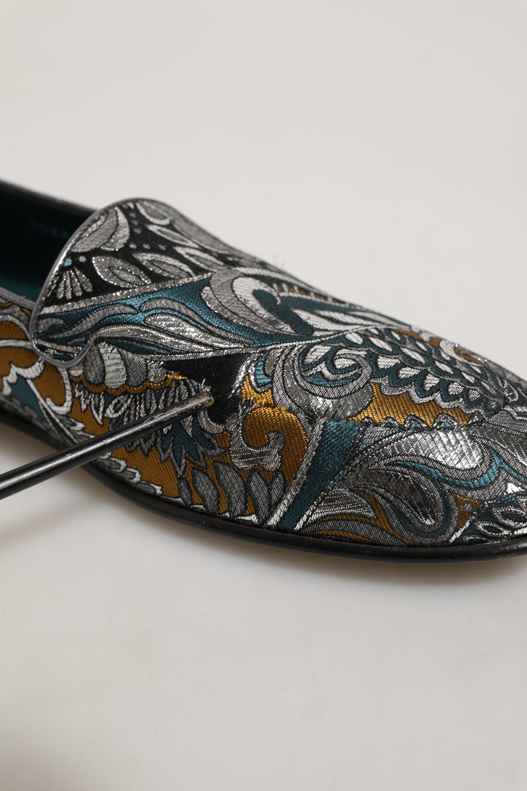 Multicolor Paisley Brocade Men Loafers Shoes