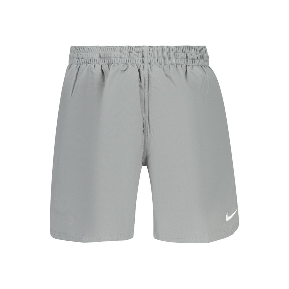 Gray Polyester Men's Swimwear