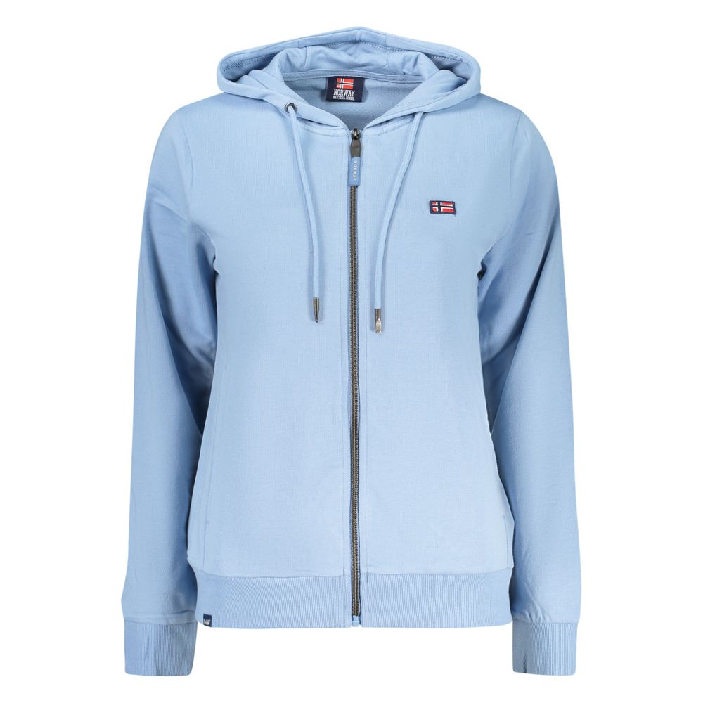 Azzurro Cotton Womens Hoodie