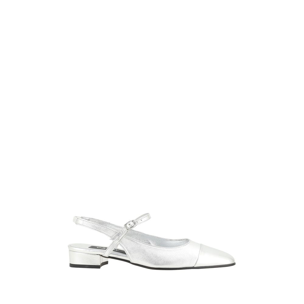 Silver Calf Leather Bos Taurus Platform Loafers