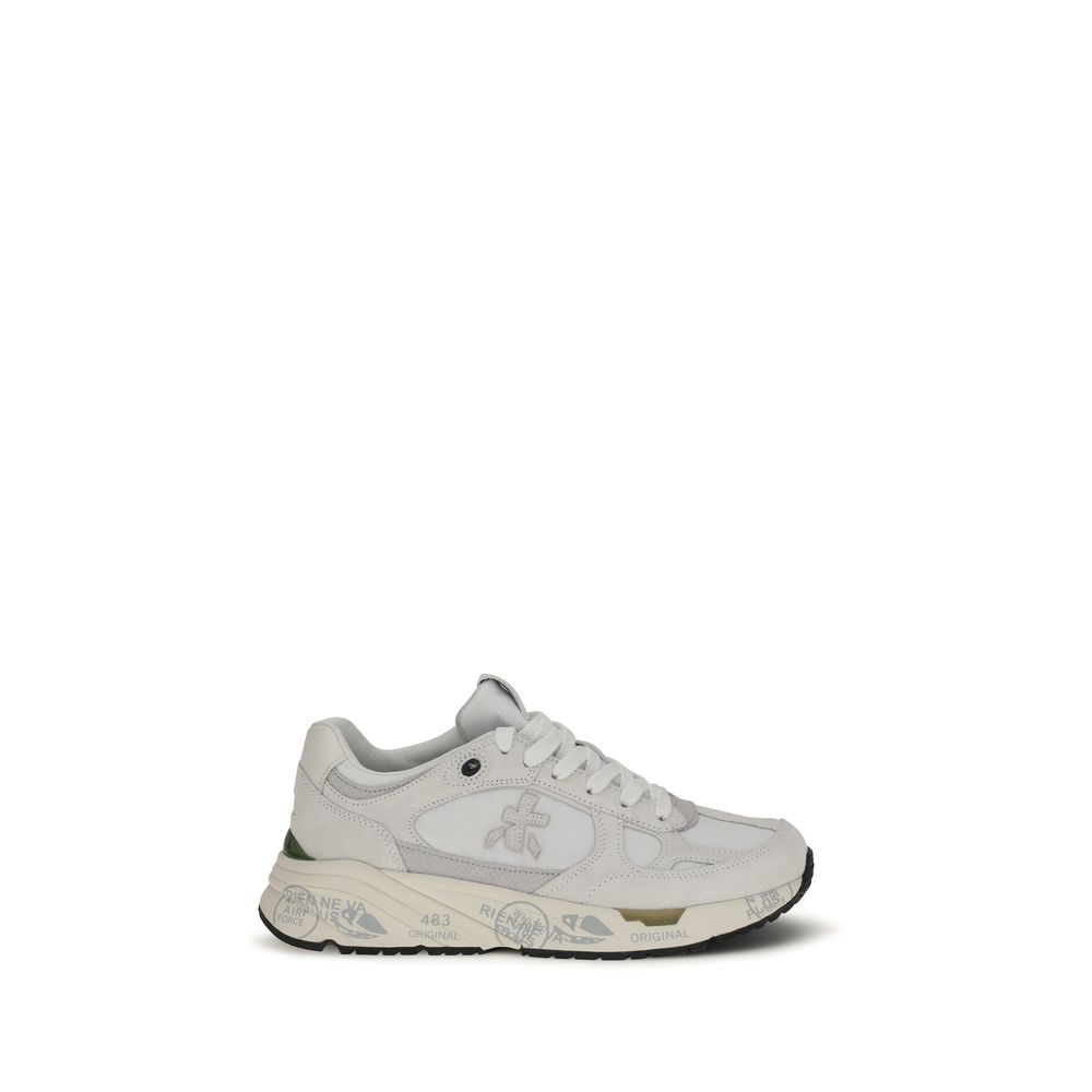 White Polyamide Chunky Sneakers