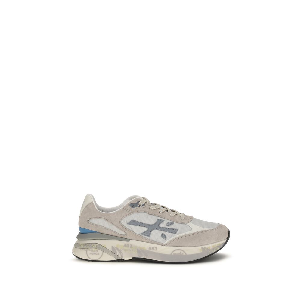 Gray Calf Leather Bos Taurus Sneakers