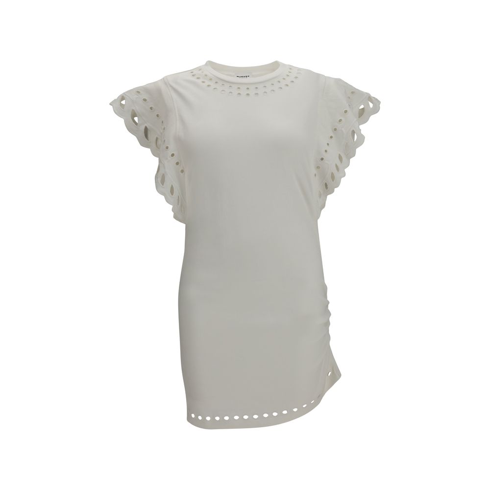 White Cotton Casual Dress