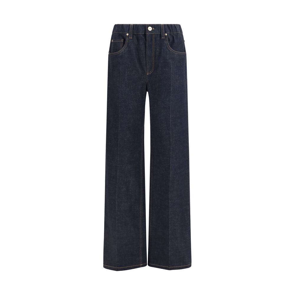 Blue Cotton Jeans Denim