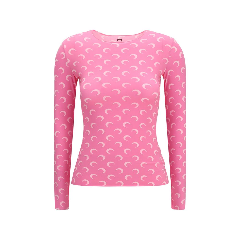 Multicolor Polyamide Long Sleeve T-Shirt