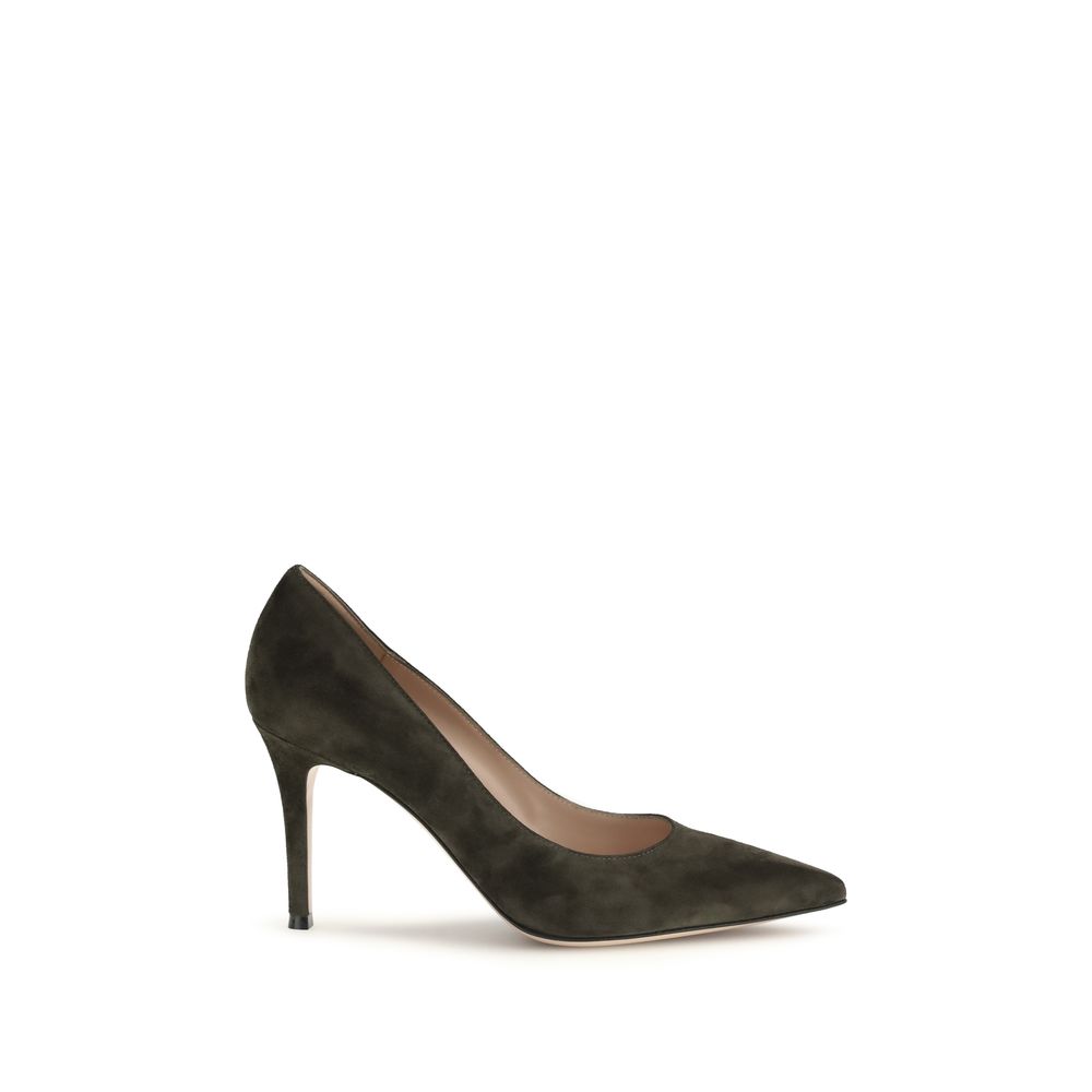 Bicolor Calf Leather Bos Taurus High Heel Pumps