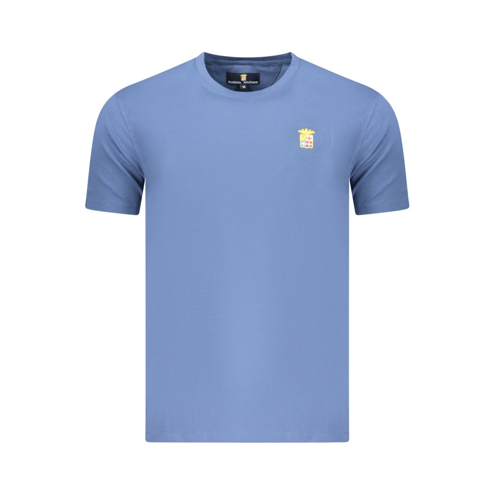 Blue Cotton Men's T-Shirt